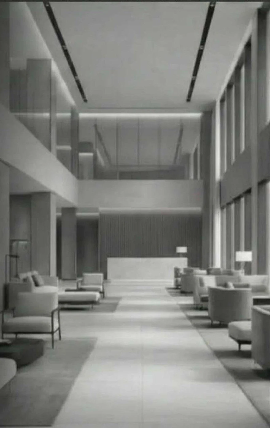 Interior arquitectónico de un hotel, imagen del perfil corporativo de Iberolat